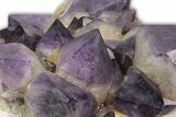Deep Purple Amethyst Crystal Cluster With Huge Crystals #250741-3